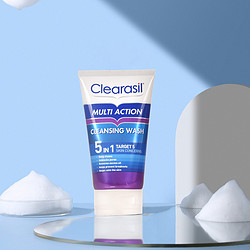 Clearasil 英国Clearasil水杨酸五合一无泡洗面奶 洗面奶150ml/瓶*1