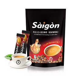 SAGOCAFE 西贡咖啡 猫屎咖啡味咖啡102g(6条尝鲜装)