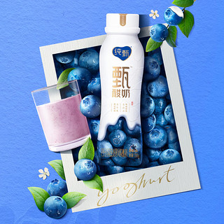 蒙牛（MENGNIU）纯甄甄酸奶蓝莓味风味酸牛乳PET瓶230g×1瓶（试用装）