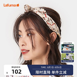 Lafuma 乐飞叶 户外露营骑行印花防晒速干围脖方巾女头巾百搭丝巾