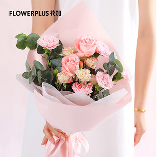 FlowerPlus 花加 七夕牵心加花瓶系列花束 「牵心」+花瓶（8月21日收）