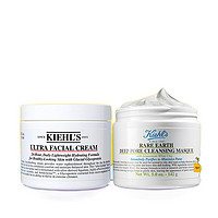 Kiehl's 科颜氏 王牌组合（高保湿面霜 125ml+白泥面膜 125ml)