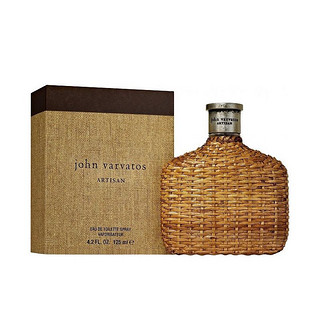 黑卡会员：john varvatos 艺术工匠黄藤编男性淡香水125ml EDT 香氛自然 持久留香