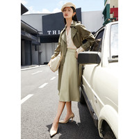 JZ玖姿网红爆款通勤风衣女装2022秋季新款休闲外套