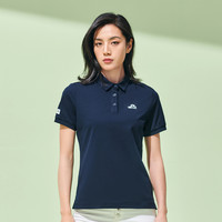 吸湿排汗翻领运动POLO衫女式T恤短袖抗皱柔软商务休闲T恤女