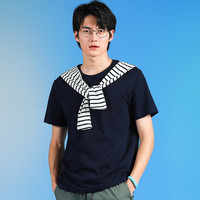 JW真维斯男装纯色体恤衫春夏季男士纯棉圆领打底衫休闲短袖T恤衫