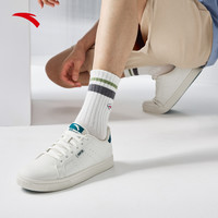 ANTA安踏板鞋男鞋2023夏季新款百搭运动鞋子平底低帮鞋透气轻便小白鞋