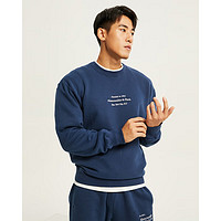 Abercrombie & Fitch 男士刺绣Logo抓绒卫衣 322952-1