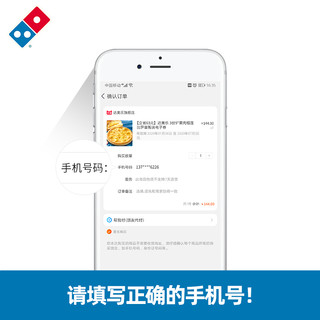 Domino's Pizza 达美乐 金沙咸蛋黄嫩鸡比萨9''卷边饼底 电子折扣券可外送