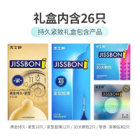jissbon 杰士邦 安全套组合 26只（黄金持久*10只+紧型超薄*12只+大颗粒*2只+零感*2只）