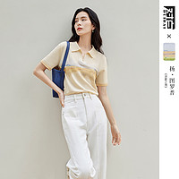 DUIBAI 对白 UIBAI 对白 凯伊莱文联名 女式短袖针织衫 DDO054X