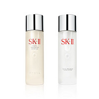 抖音超值购：SK-II 基础套装 (神仙水230ml+清莹露230ml) 补水 进口超市