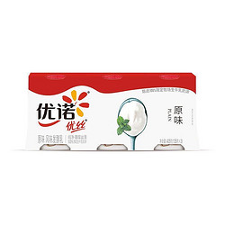 yoplait 优诺 优丝原味酸奶风味发酵乳135gx3杯 低温酸牛奶生鲜