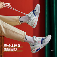 李宁 LI-NING001新生女子2022春季新款防滑低帮透气时尚运动休闲鞋AGCR184