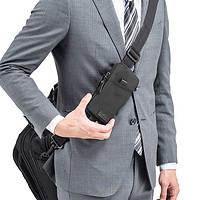 SANWA SUPPLY 山业 日本SANWA数码收纳包手机便携包多功能小型运动挎包腰包男手包潮