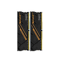 Asgard 阿斯加特 16GB(8GBx2)套装 DDR4 4000 台式机内存条 金伦加-黑橙甲TUF（C16）特挑B-die颗粒