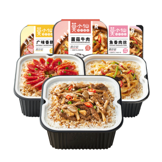 莫小仙 自热米饭组合装 3盒 广味香肠+菌菇牛肉+鱼香肉丝