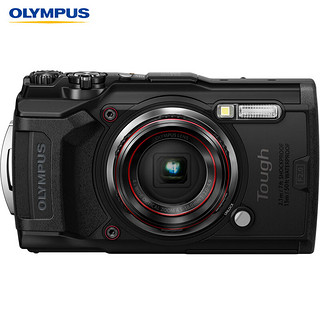 OLYMPUS 奥林巴斯 TG-6 数码相机 多功能运动相机 tg6照相机 卡片机 微距潜水 户外旅游 4K视频 黑色