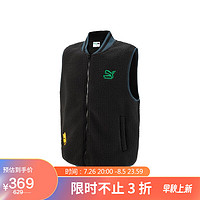 PUMA 彪马 男子 仿羊羔绒马甲 539967-01黑色-01 XL(185/104A)亚洲码XL