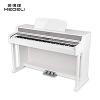 美得理 MEDELI）DP388 白色初学者成人儿童专业智能教学数码重锤88键烤漆电钢琴