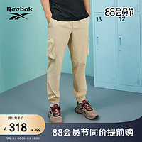 Reebok 锐步 官方2023夏季男子PANTS梭织百搭运动休闲长裤23RCS609M