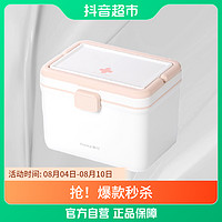 CHAHUA 茶花 医药箱1个家用药品药物收纳盒家庭装应急分格储物医疗医用箱