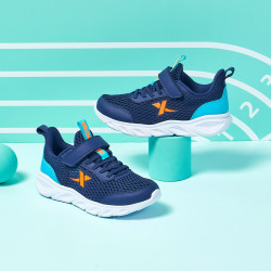 xtep特步儿童跑鞋春夏男中大童大网眼透气跑步运动休闲鞋