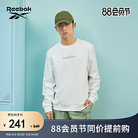 Reebok 锐步 官方2023春季新款男女同款针织印花套头卫衣23RMS307U