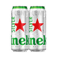 会员专享：Heineken 喜力 星银 黄啤 500ml*2瓶
