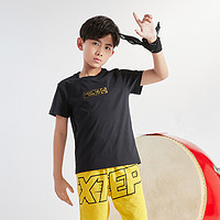 XTEP 特步 男童T恤简约运动短T中大童舒适透气时尚短袖上衣