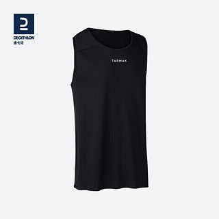 DECATHLON 迪卡侬 篮球服无袖运动背心男士球衣夏季TARMAK黑色L 2343069