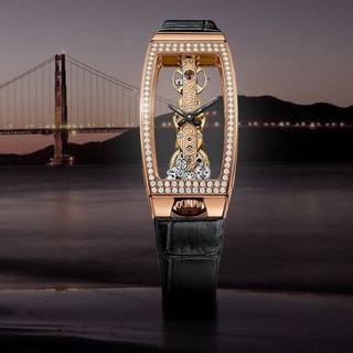 CORUM 昆仑 Golden Bridge 金桥系列 21毫米手动上链腕表 B113/00824