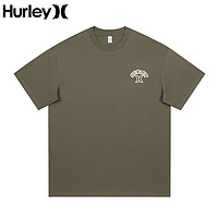 Hurley 国际大牌T恤男2023夏季新款潮流印花百搭情侣款纯棉短袖t恤