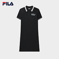 抖音超值购：FILA 斐乐 休闲短袖连衣裙 F11W328311F