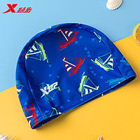 抖音超值购：XTEP 特步 泳帽长发专用防水不勒头儿童游泳帽子布料专业D210001