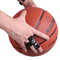 RIGORER 准者 护指指关节防护绷带男女运动透气加压护手指套 黑色加压款 L/XL(指围6.4-7cm单只装)