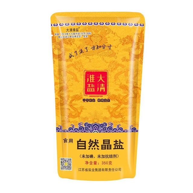 大清淮盐 食用自然晶盐 350g