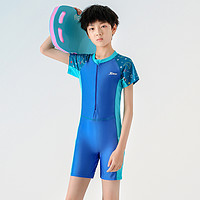 XTEP 特步 新款儿童泳衣连体式男童小童宝宝可爱中大童海边度假温泉游泳衣