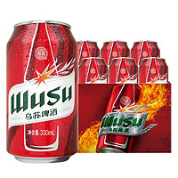 WUSU 乌苏啤酒 经典红罐烈性啤酒330ml*6罐