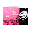 日本jex捷古斯zone6片安全套+蝴蝶加倍润滑12片2盒避孕套