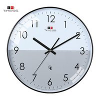 TIMESS 挂钟 电波钟客厅钟表时尚简约北欧时钟表挂墙智能自动对时挂表 p58-A