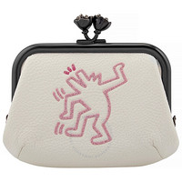 COACH 蔻驰 涂鸦艺术家 Keith Haring 口金包