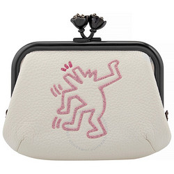 COACH 蔻驰 涂鸦艺术家 Keith Haring 口金包