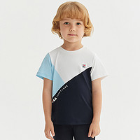 抖音超值购：FILA 斐乐 儿童男童装网球短袖衫K11B323103F