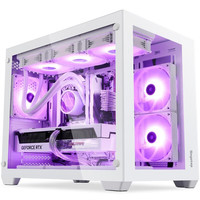 Segotep 鑫谷 机箱 台式机箱 鑫谷流莹冰川白色海景房