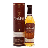 格兰菲迪（GLENFIDDICH）15年 单一麦芽威士忌 进口洋酒礼盒装 格兰菲迪15年 200ml