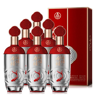 WULIANGYE 五粮液 福禄寿禧 纯粮浓香型白酒 52度500ml*6瓶