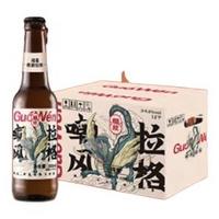Guo Wen 帼纹 纯麦原浆精酿啤酒德式艾尔小麦白啤 嘲风拉格300ml*12瓶