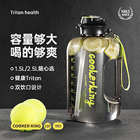 PLUS会员：炊大皇 Tritan运动水壶 2.5L