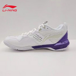 LI-NING 李宁 羽毛球鞋新色杭州透气减震耐磨羽毛球专业比赛鞋刀锋PRO AYAT005-6 刀锋pro白色 39